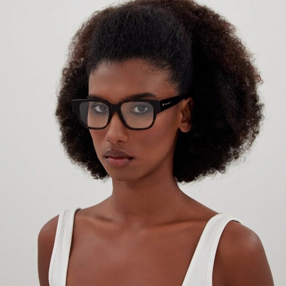 BRAND NEW Bottega Veneta BV1289O 001 Black Demo Square Women Eyeglasses - Picture 8 of 8